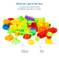 Ratna's Happy Train Junior Construction Set with Bright & Colourful Interlocking Building Blocks 60 pcs for Kids Ages 3+