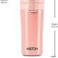 Milton Coffee Mug Thermosteel Hot or Cold Insulated Flask, 300 ml, Peach | Leak Proof | Rust Proof | Tea Mug | Soup Flask | Juice Mug | Water Flask | Easy Grip | Easy to Carry