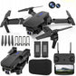 E88 Drone with 1080P Camera 2 Batteries One Key Take Off Land Altitude Hold Automatic Avoidance Obstacles 360° Flip With Aerial Photography Drone (Dual-Battery)