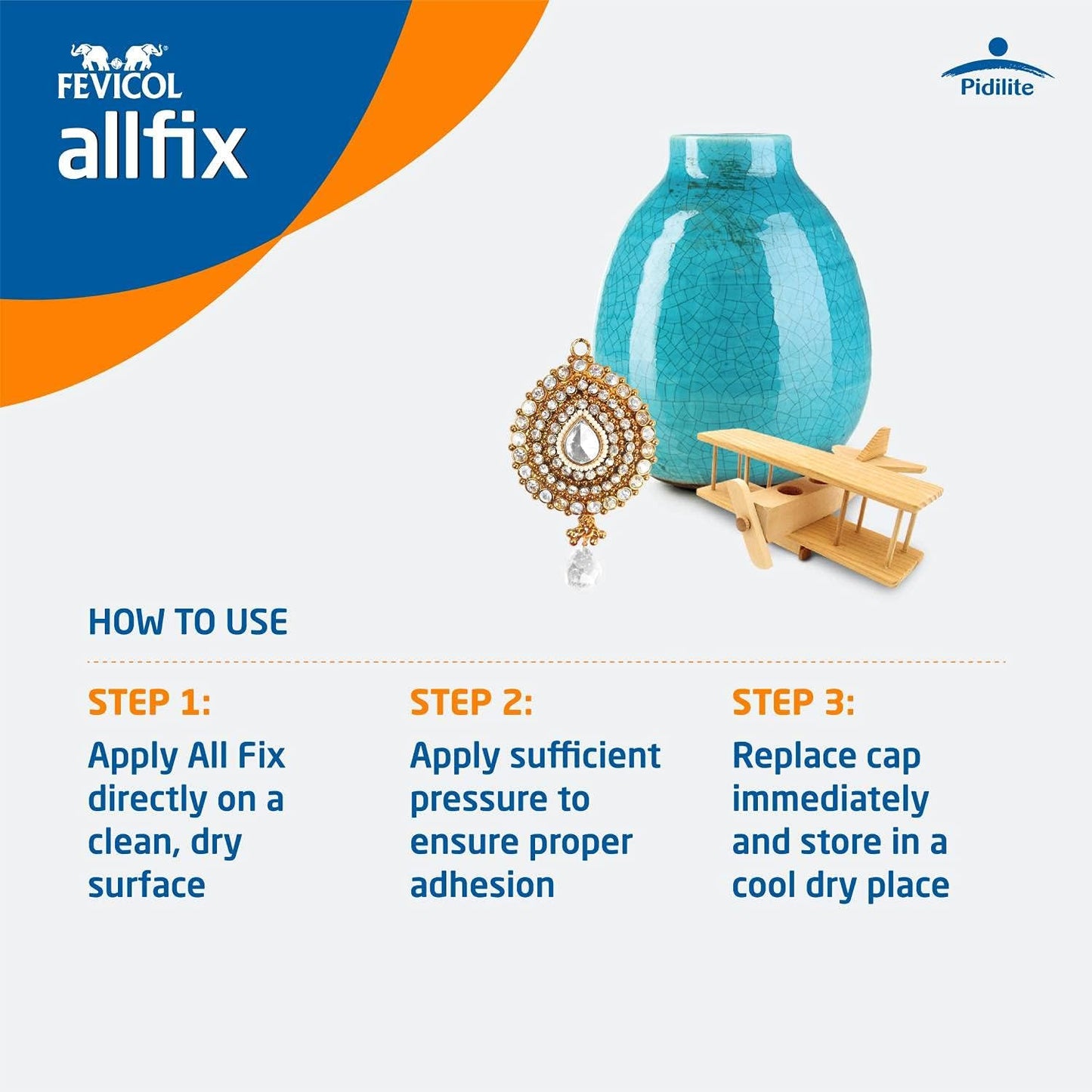 Pidilite Multi-Purpose Allfix Clear & Non-Staining Adhesive