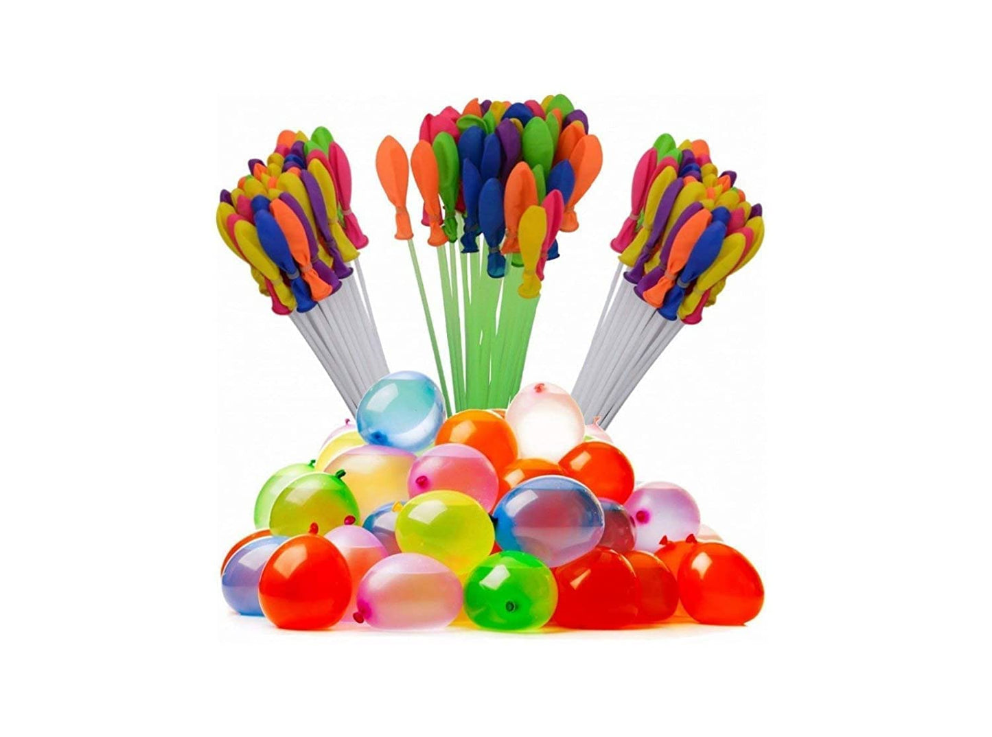 Colorful Kid'S Plastic No Need To Tie Knots Holi Magic Water Balloons ||Time Saving Very Quickly Fills ||Games Swimming Pool Outdoor Fun Magic Water Balloons (111 Balloons, Multicolored)