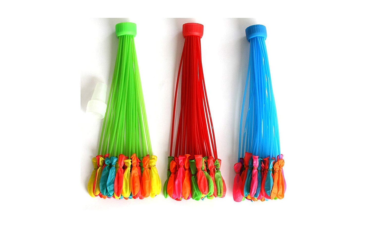 Colorful Kid'S Plastic No Need To Tie Knots Holi Magic Water Balloons ||Time Saving Very Quickly Fills ||Games Swimming Pool Outdoor Fun Magic Water Balloons (111 Balloons, Multicolored)