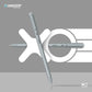 Hauser XO 0.6mm Ball Pen Sleek Body & Minimalistic Design | Matt Finish & Solid Body Type | Low Viscosity Ink With Ultra Durable Tip | Black Ink - Pack of 10 Pens
