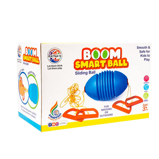 Ratna's Boom Smart Ball Sliding Ball Game for Indoors & Outdoors Play for Kids 3 & Up Years
