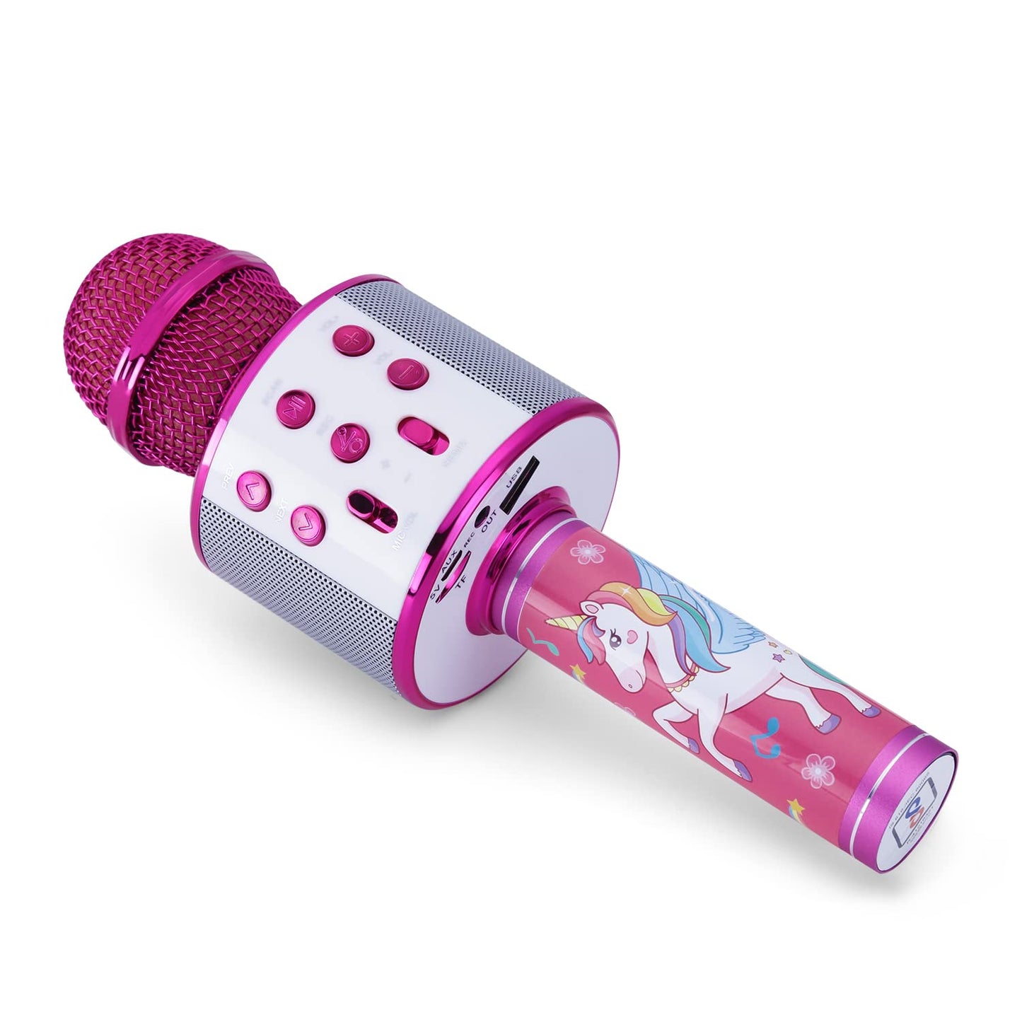 Ramson Handheld Multi-Function Wireless Bluetooth mic for Karaoke Singing with Speaker