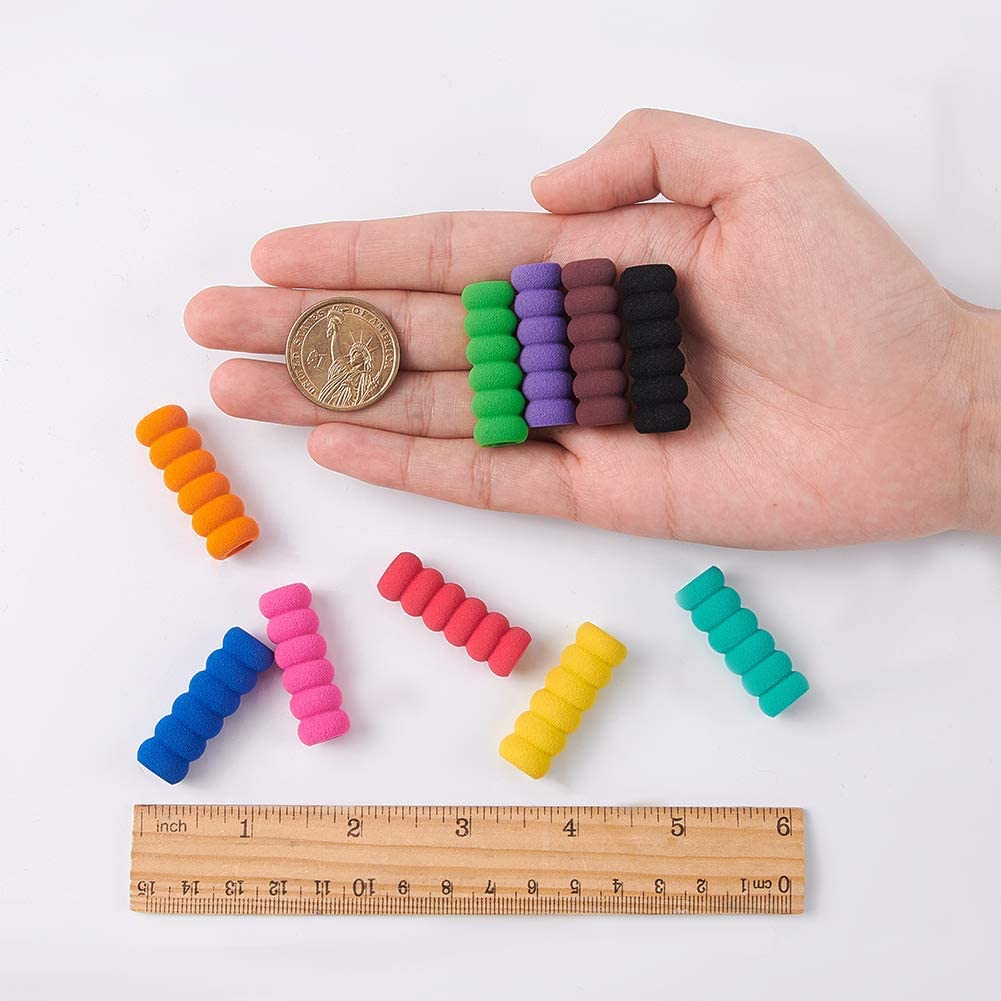 8Pcs Foam Pencil Grips Soft Cushioned Foam Aid Pen Holder