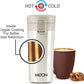 Milton Coffee Mug Thermosteel Hot or Cold Insulated Flask, 300 ml, Peach | Leak Proof | Rust Proof | Tea Mug | Soup Flask | Juice Mug | Water Flask | Easy Grip | Easy to Carry