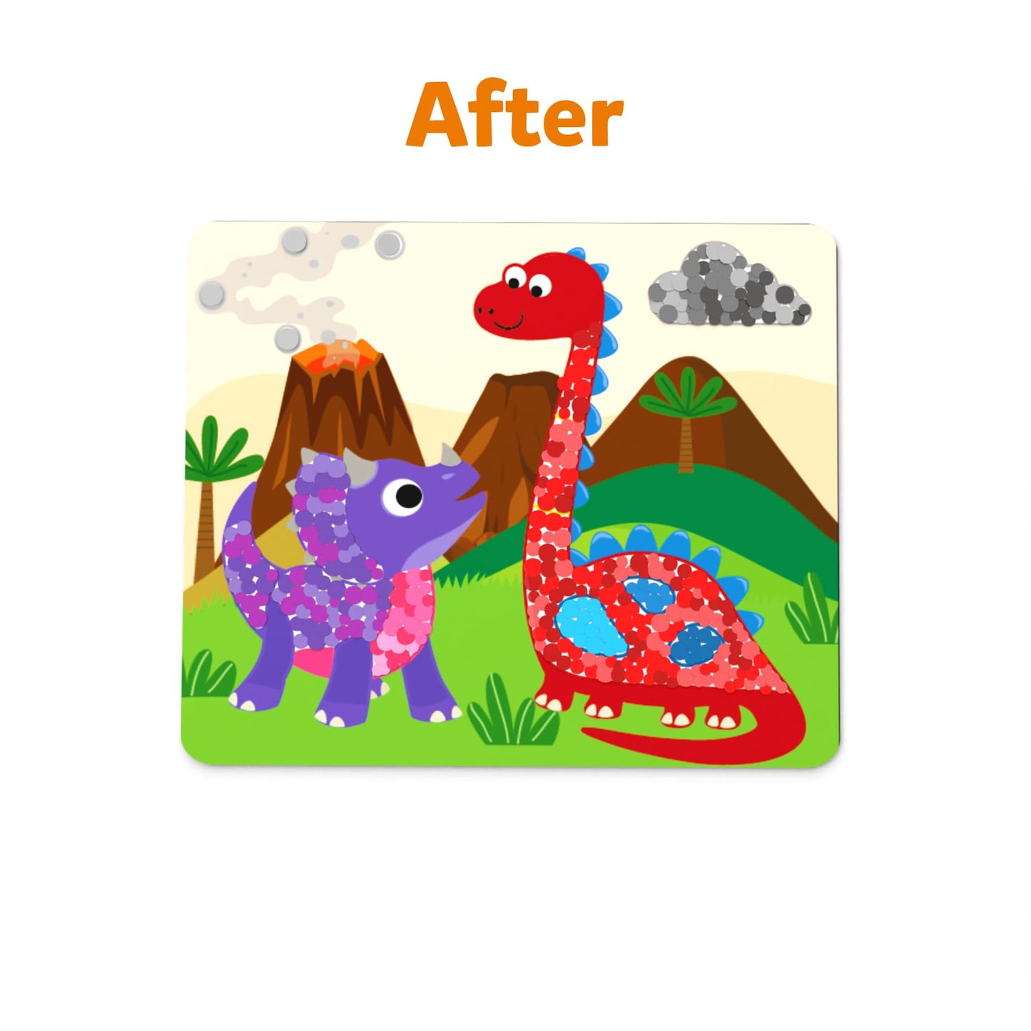 Skillmatics Art Activity - Dot It Dinosaurs, No Mess Sticker Art for Kids, Craft Kits, DIY Activity, Gifts