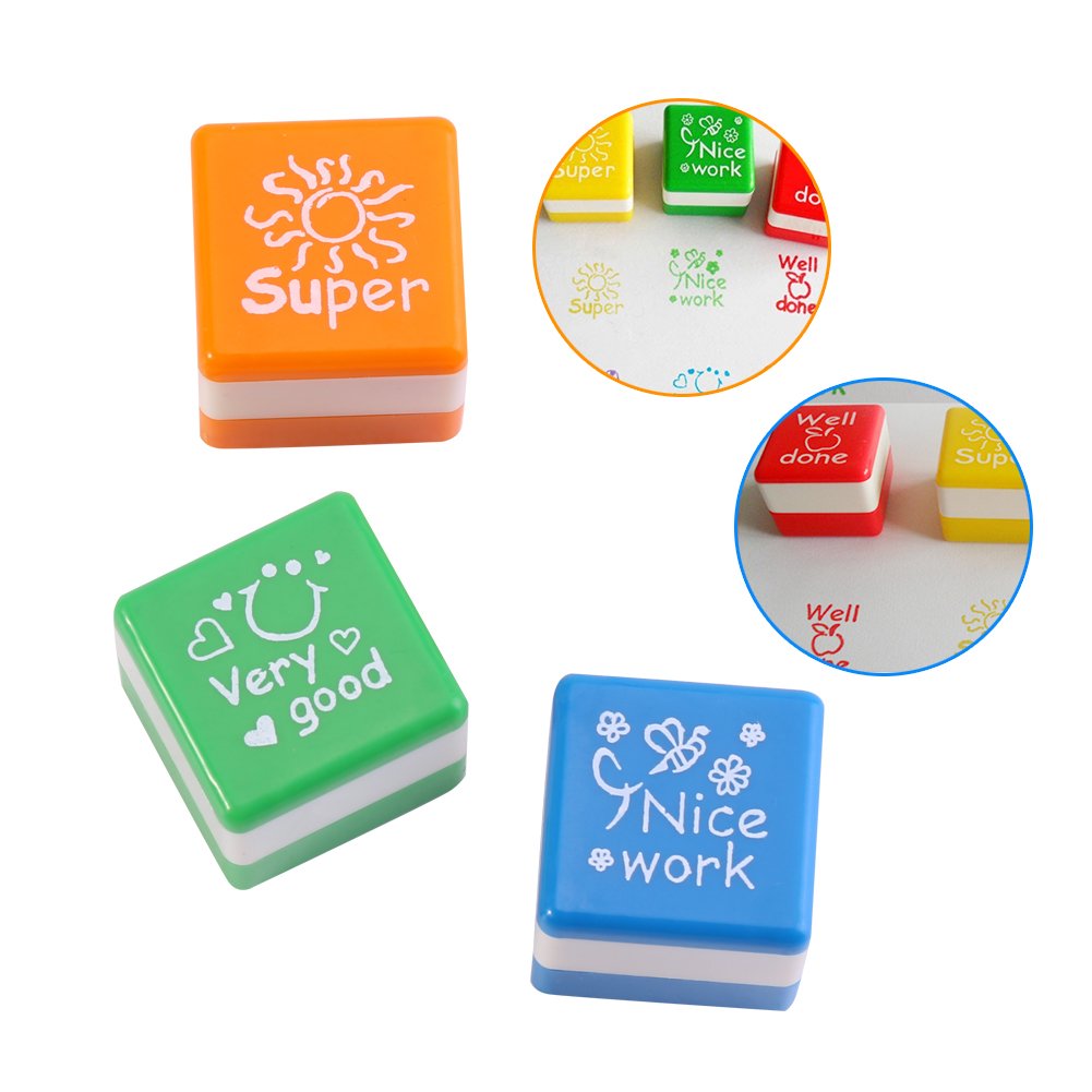 Creative Self Inking DIY Stamp Cute Motivation Diary Stamps DIY Praise for Teacher
