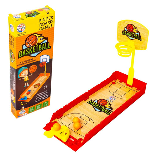 Ratna's Basketball Finger Board Game Tabletop & Miniature Gaming Pocket Basketball Set Travelling Toy for Kids 5+ Years