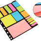 Sticky Notes & Page Markers Binder Pack, 250 Assorted Size Notes, 125 Page Markers 25 X 19 cm, Assorted Colors