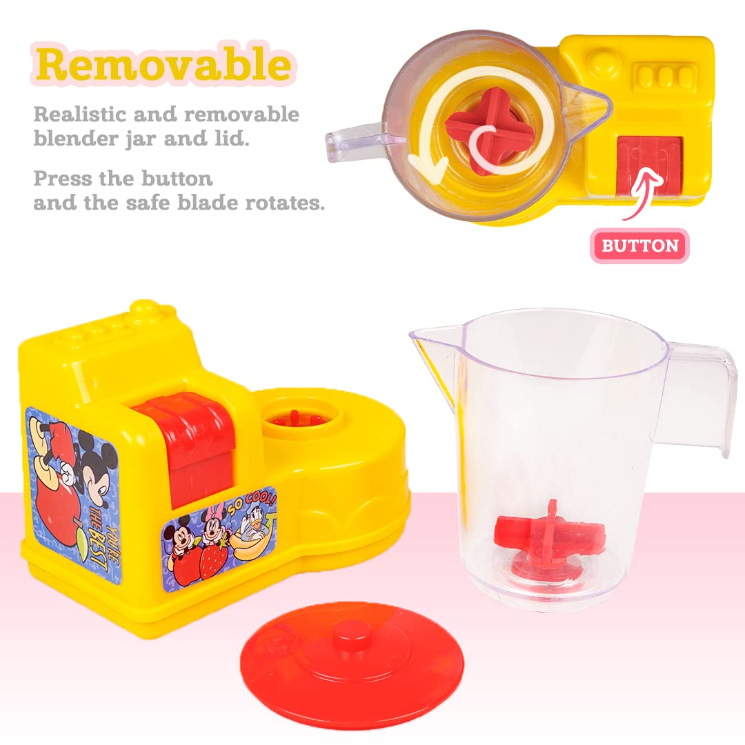 Ratna's Disney Mickey & Friends Themed Toy Mixer | Real Operating Plastic Kitchen Toy Mixer for Kids