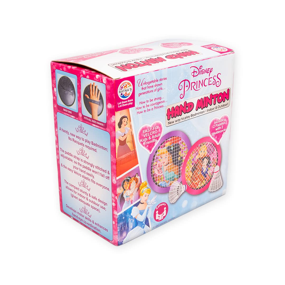 Ratna's Disney Princess Handminton Set for Kids and Adults. an Innovative Concept for Playing Badminton Indoor or Outdoor