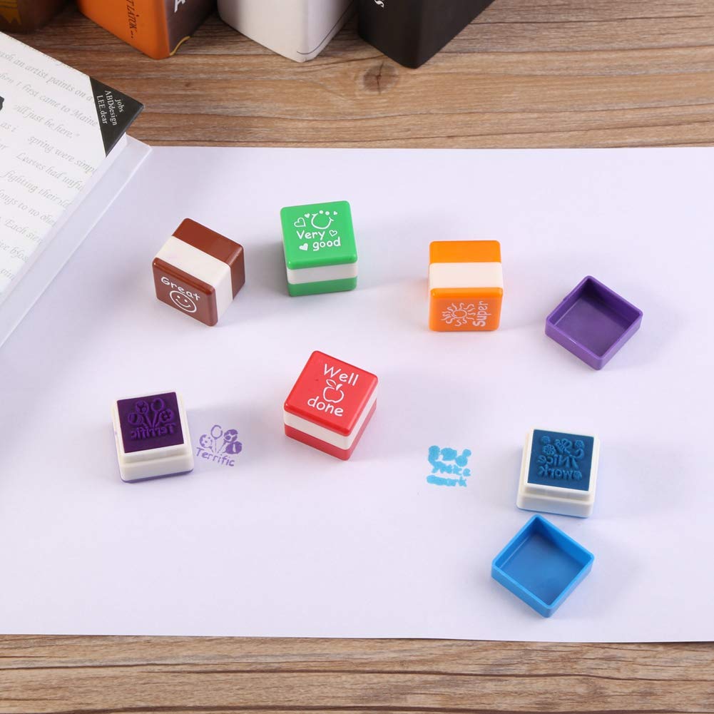 Creative Self Inking DIY Stamp Cute Motivation Diary Stamps DIY Praise for Teacher