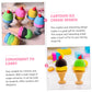 Cone Mini 3D Food Erasers Small Eraser Eggs Pencils for Kids Food TPR Accessories Pencil Portable Pencil Erasers ice Cream Student Dessert Puzzle Kids Toys