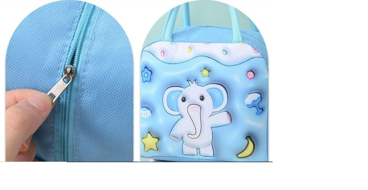 3D Cartoon Printed Lunch Box Bag Aluminum Foil Thermal Lunch Bags Insulation Waterproof Lunch Box Assorted desing (1 Pcs)