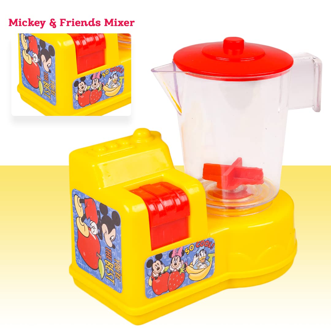 Ratna's Disney Mickey & Friends Themed Toy Mixer | Real Operating Plastic Kitchen Toy Mixer for Kids