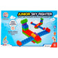 Ratna's Sky Fighter Junior Colorful Interlocking Blocks 60 pcs for Kids Ages 3+ to Create Fighter Planes & Rule The Sky