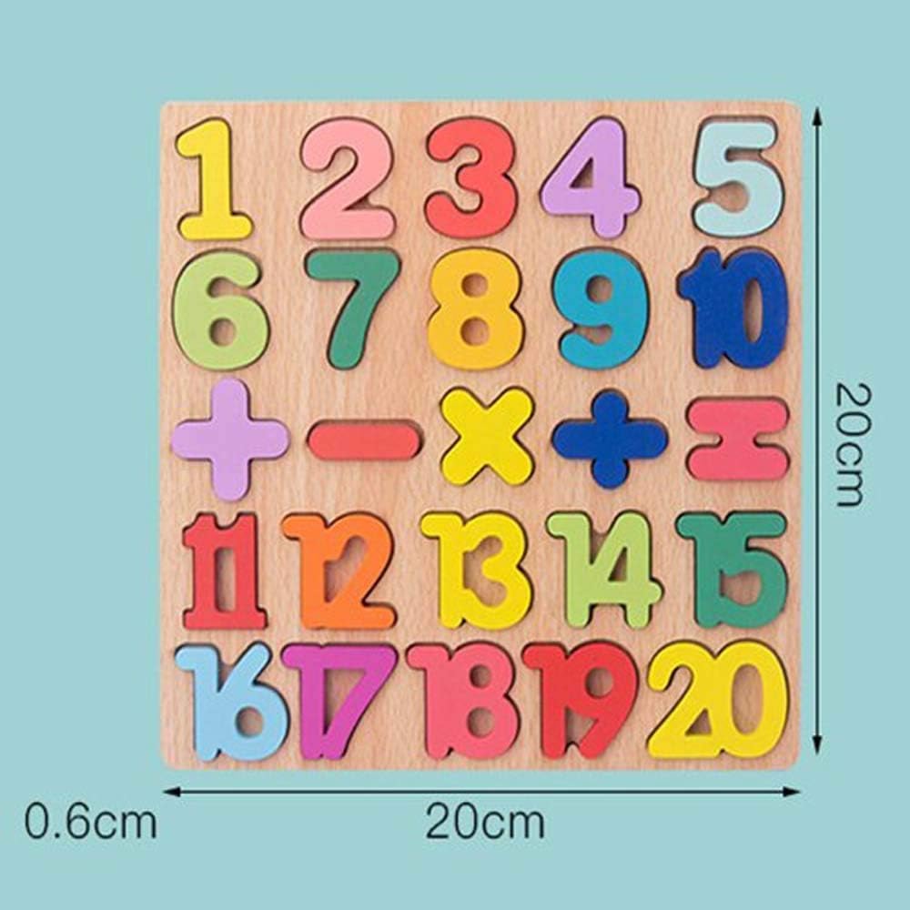 Small Toy Numbers Wooden 0 to 20 Counting Numbers Educational Learning Toy for Kids ...