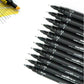 Uniball PIN 200 Fineliner Drawing Pen Set of 12 - 0.03mm to 0.8mm Tips