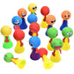 Jumping Toy for Kids Return Gift Items Emoticon Popper Spring Launchers Bouncy Party Favours and Goodie Bag Fillers for Kids Toddlers 12 Pc's