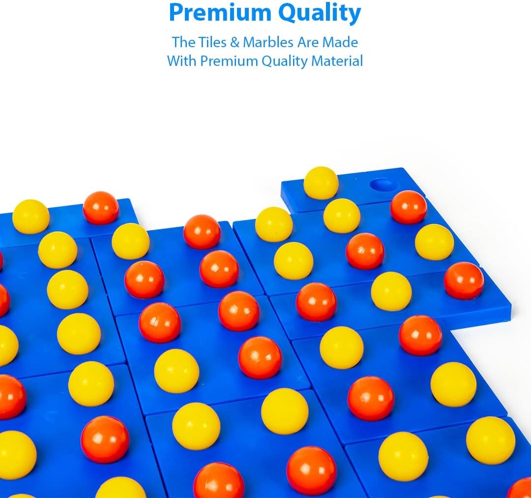 Ratna's Marble Challenge Strategy 2 Players Board Game for Kids & Adults