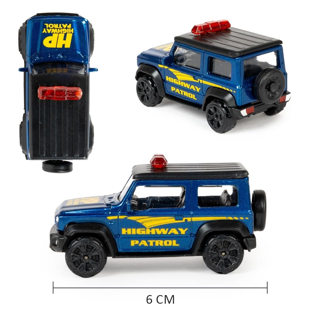 Ratna's Mini Thar Highway Patrol Diecast Model Toy Vehicle Jeep Car
