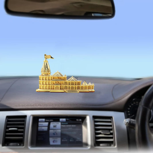 Ayodhya Shree Ram Mandir Architectural Model Showpiece for Home Decor, Office | Metal Showpiece