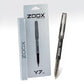 Flair Zoox Y7 Ball Pen | Sturdy Body With Elegant Metal Clip | Dotted Texture For Better Holding | Jumbo Refill With Large Ink Capacity | Black Ink
