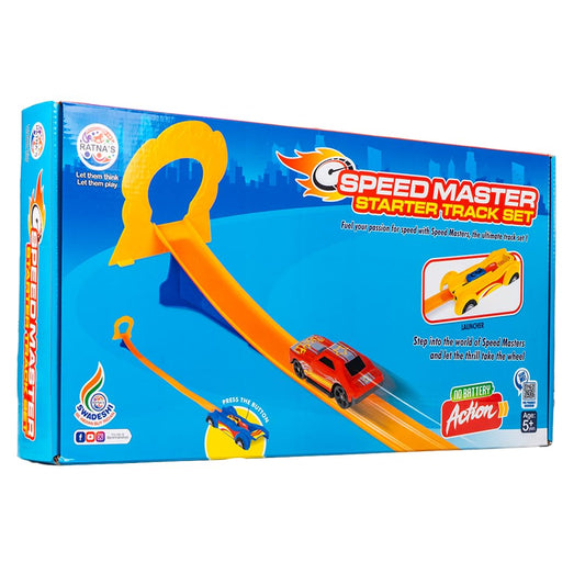 Ratna's Speed Master Starter Track Toys Set Launch & Go Car Racing Set with 2 Cars for Kids