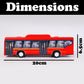 Centy Low Floor Bus Toy Pull Back Action & Realistic Design Miniature Plastic Vehicle Toys Multicolor