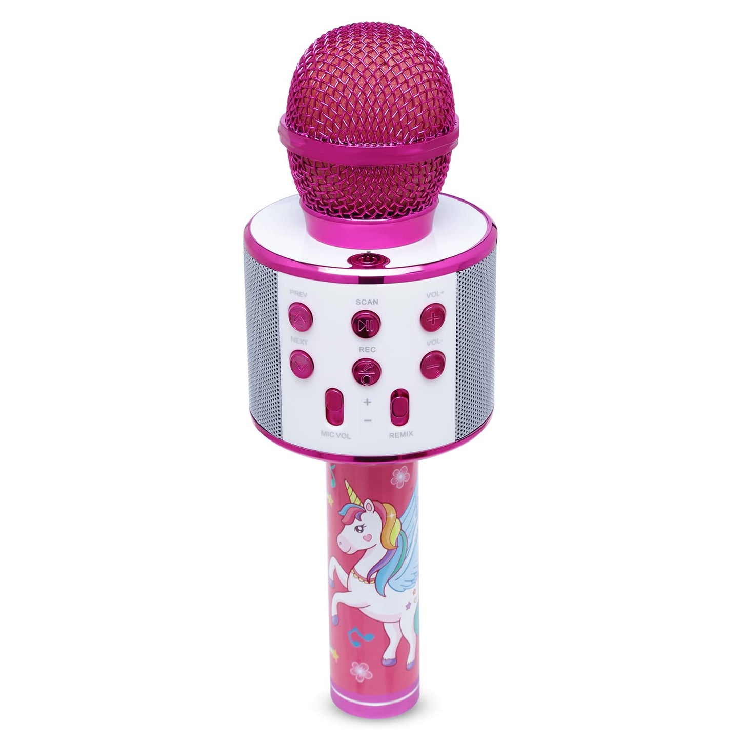Ramson Handheld Multi-Function Wireless Bluetooth mic for Karaoke Singing with Speaker