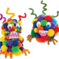 Craft Pom Pom Ball 1 Cm Assorted Colorful - 1000 Pc's