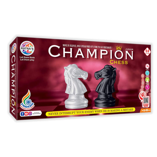 Ratna's Classic Strategy Game Champion Chess to Develop Strategy Building and Concentration Junior