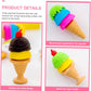 Cone Mini 3D Food Erasers Small Eraser Eggs Pencils for Kids Food TPR Accessories Pencil Portable Pencil Erasers ice Cream Student Dessert Puzzle Kids Toys
