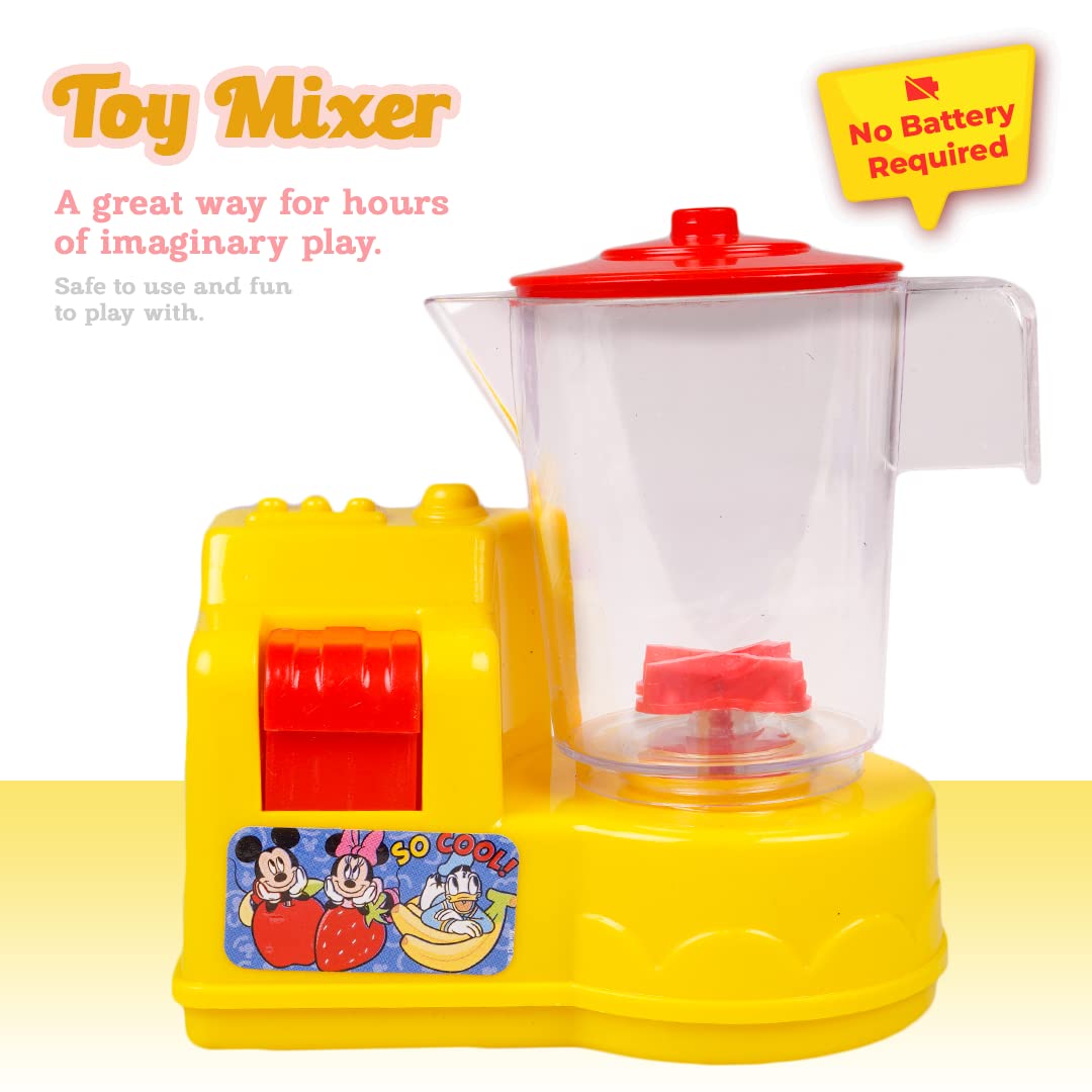 Ratna's Disney Mickey & Friends Themed Toy Mixer | Real Operating Plastic Kitchen Toy Mixer for Kids