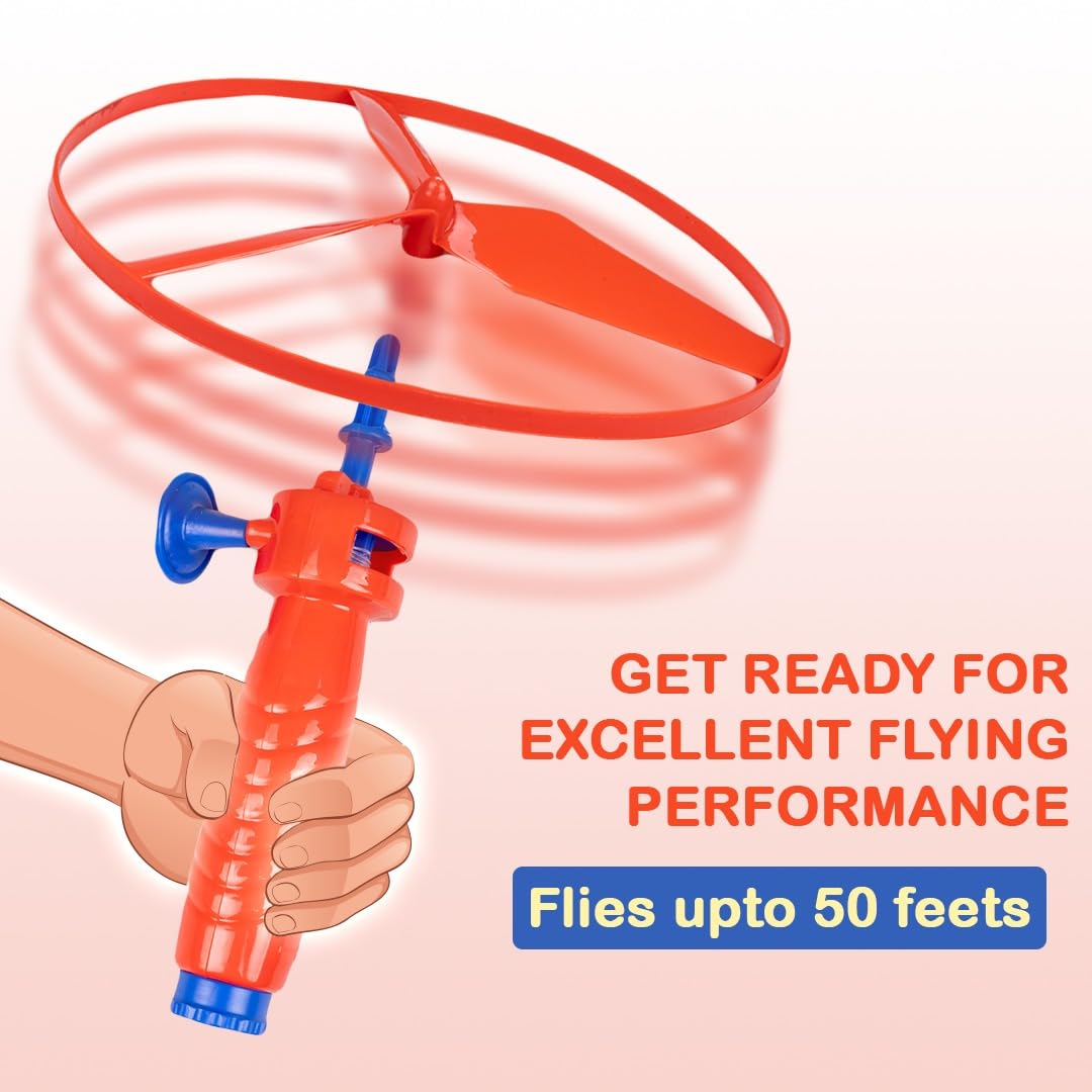 Ratna's Air Spinner Flies Upto 40 Feet High Spinnig Flying Toy for Outdoor Play for Kids