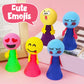 Jumping Toy for Kids Return Gift Items Emoticon Popper Spring Launchers Bouncy Party Favours and Goodie Bag Fillers for Kids Toddlers 12 Pc's