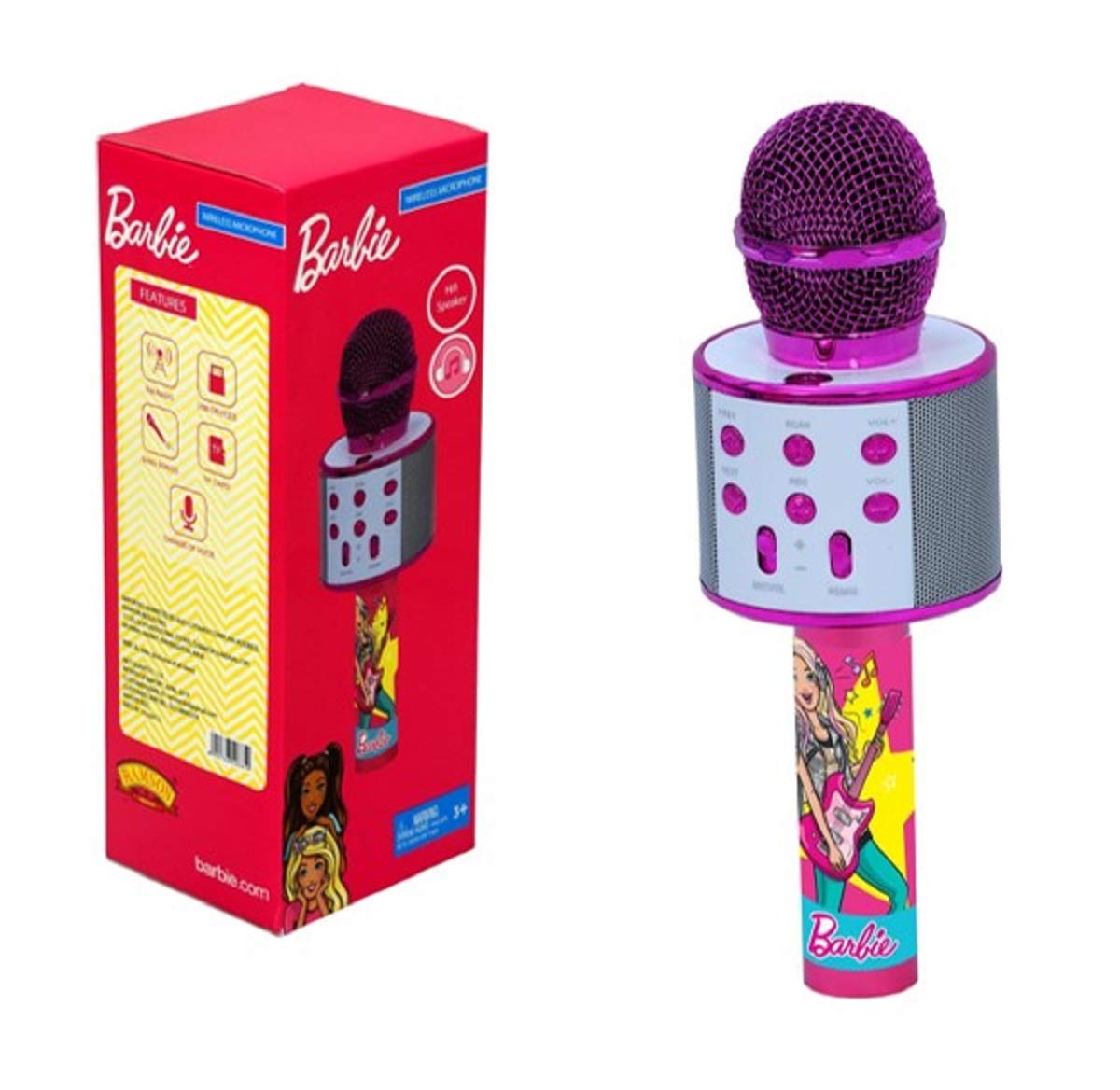 Ramson Handheld Multi-Function Wireless Bluetooth mic for Karaoke Singing with Speaker