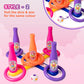 Ratna's 2 in 1 Colour Match Ring toss Unicorn Print Target Game Set - Indoor & Outdoor Game for Kids