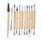 Wooden Handle DIY Sculpting Knife Clay Pottery Carving Tool Set for Modeling Tools & Wooden Sculpture Knife 11 Pc's