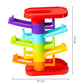 Ratna's Zoom & Boom 2-in-1 Montessori Activity Toy Set Containing Hammer Ball & Racing Tower Track with Stack Toy