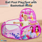 Large Size Ball Pool for Kids, Foldable Square Zoo Ball Pool Play Tent Kids, Playground Tent House with 50 Balls – Ball Pool Game for 2-5 Years Old Kids, Boys, Girls (Mermaid)
