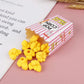 Popcorn Pencil Erasers Toppers Cap Erasers for Kids Cute Fun Novelty Food Erasers for Student School Supplies Prize Gifts Party Favors