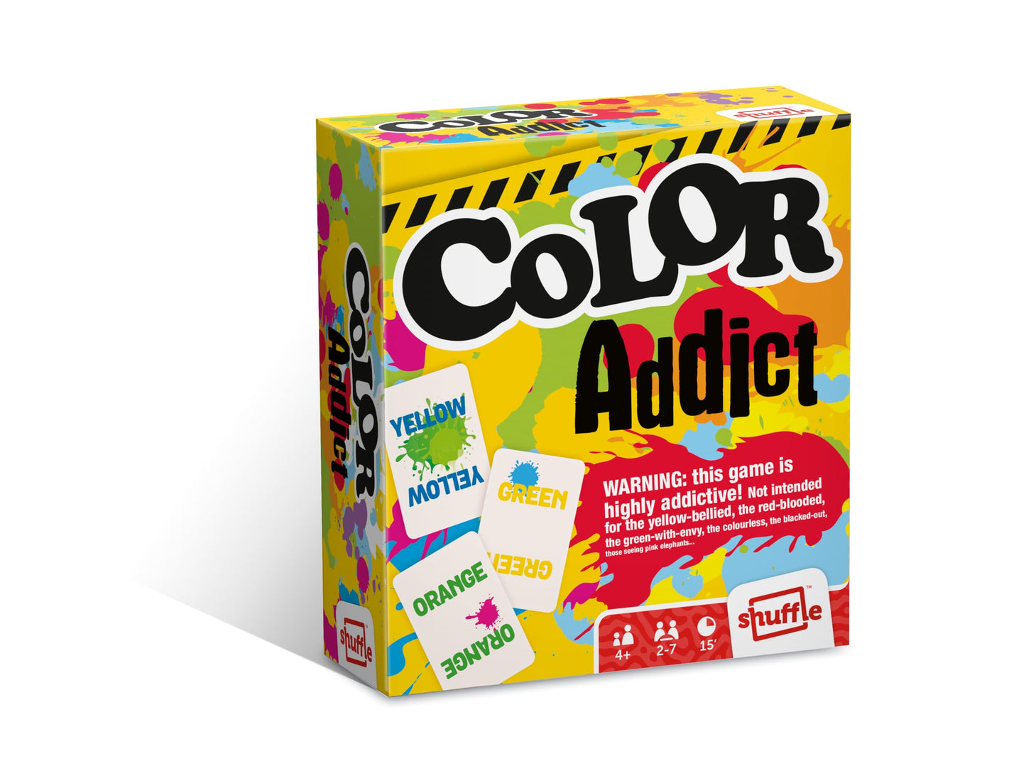 Shuffle Color Addict Card Game - 110 Colourful Cards For 2-6 Players, Great Gift For Kids Ages 7+