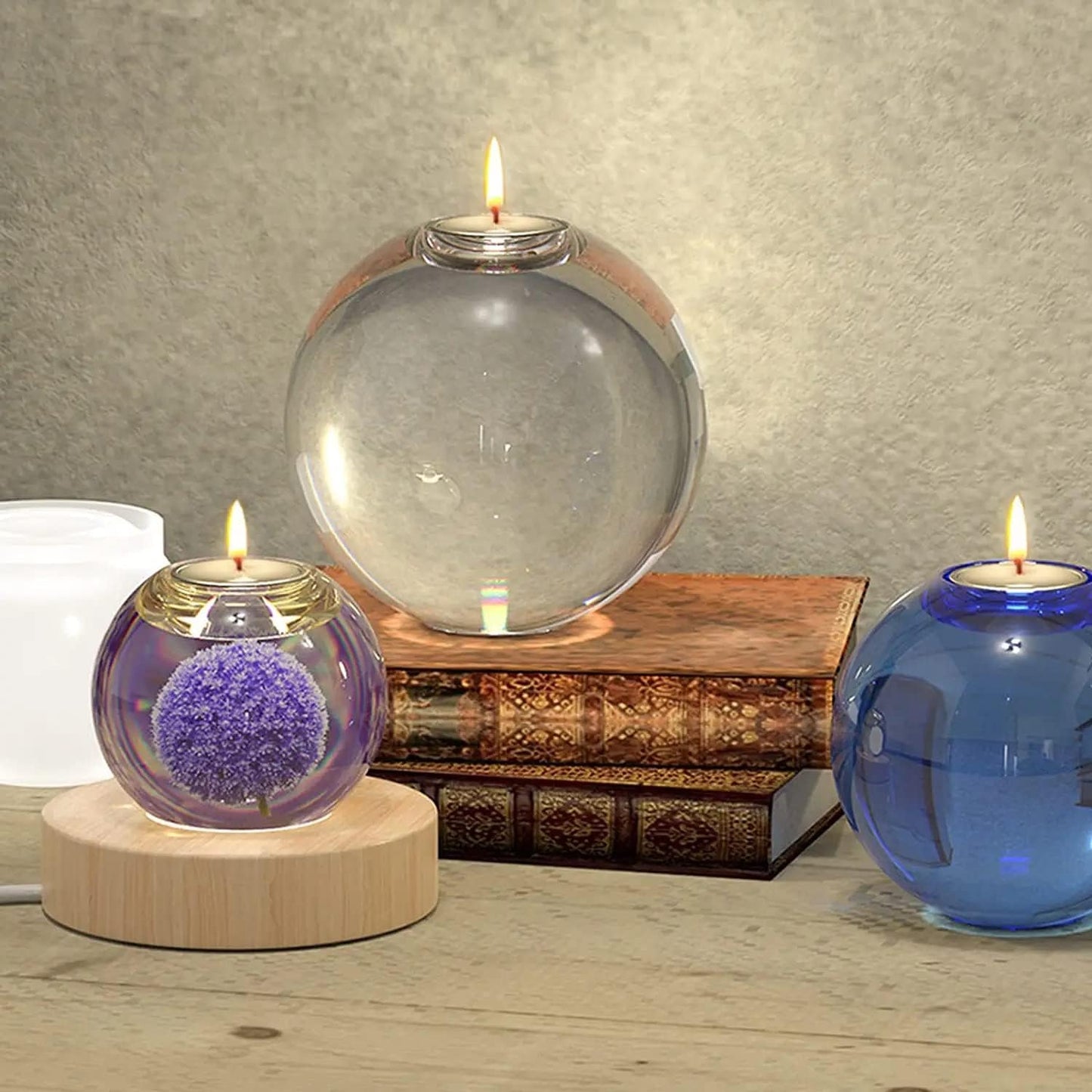 Silicone Mould Jumbo Round T-Light Holder