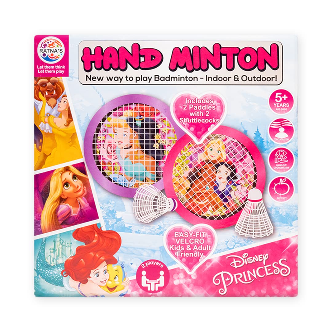 Ratna's Disney Princess Handminton Set for Kids and Adults. an Innovative Concept for Playing Badminton Indoor or Outdoor
