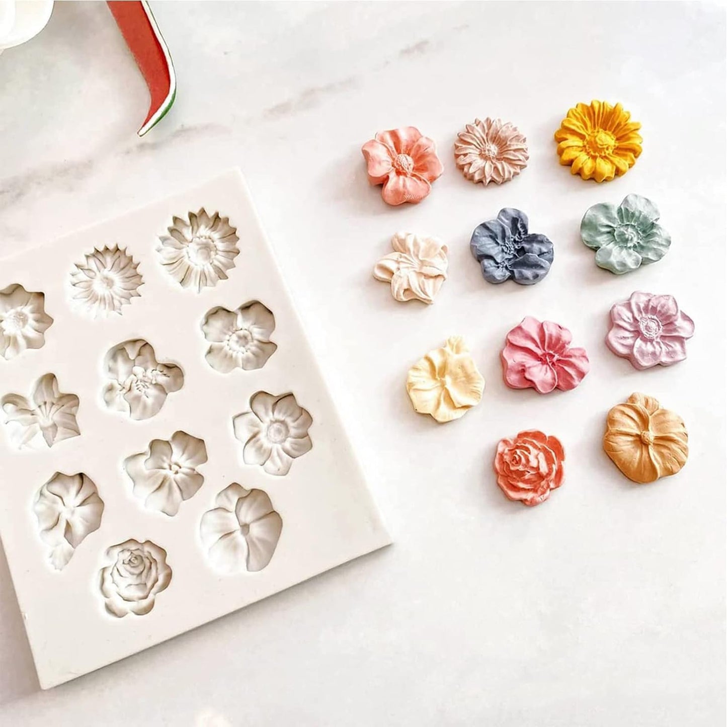 Silicone Mould 11 Cavity Flower Fondant