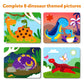 Skillmatics Art Activity - Dot It Dinosaurs, No Mess Sticker Art for Kids, Craft Kits, DIY Activity, Gifts