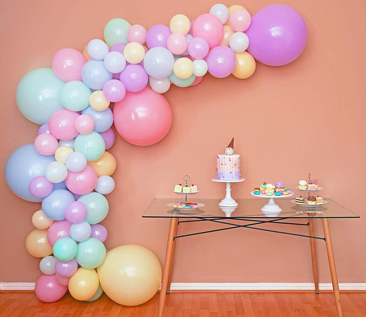 Balloon Arch Strip Birthday Decoration items Kit Balloon Decoration Strip Kit for Garland, 5 Meter Each Balloon Tape Strip, Suitable for Party Wedding Birthday Baby Shower
